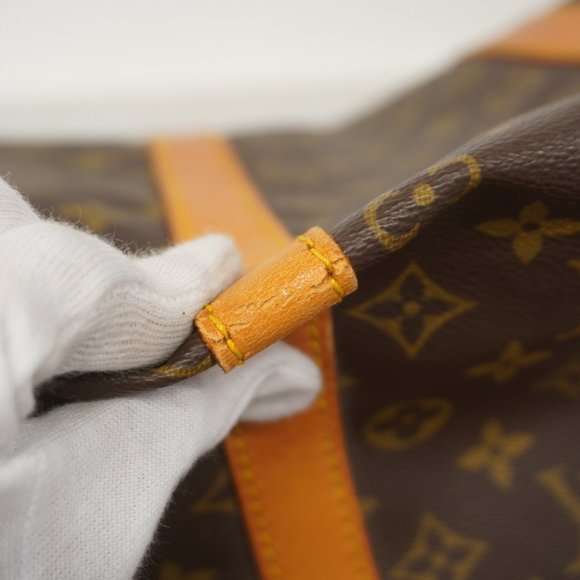 LOUIS VUITTON Authentic Brown Monogram Keepall 55 Boston Bag - Picture 8 of 14